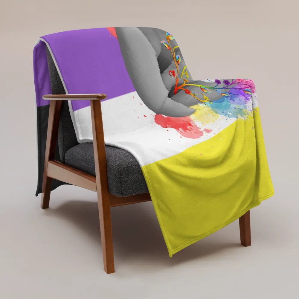 Nonbinary Pride Fox Blanket (2023) product image (3)
