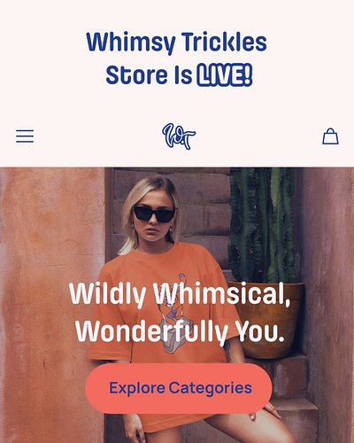 I’ve been brewing this for weeks, and it’s finally here! The Whimsy Trickles merch store is officially live. 🎉

I put my hear...