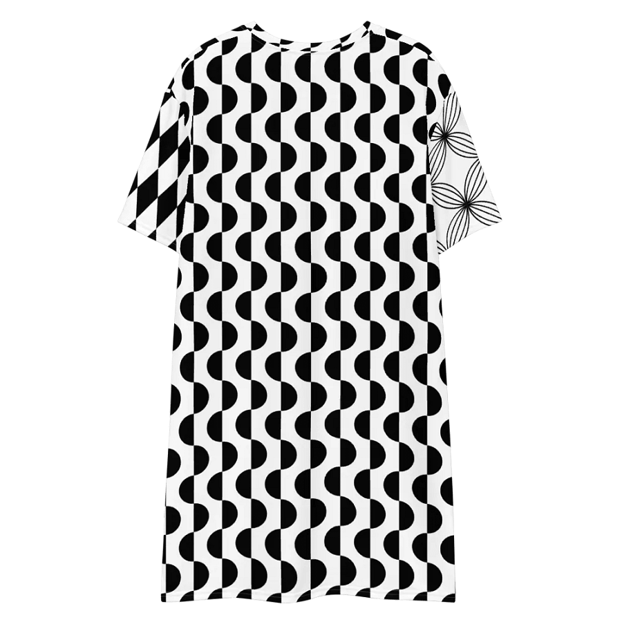 All-Over Geometric Print T-Shirt Dress product image (11)