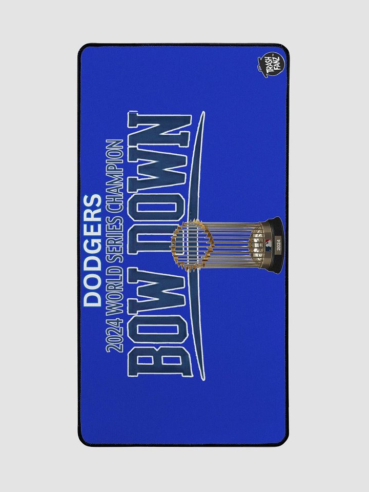 "Bow Down" Blue LA Dodgers 2024 World Series Champion Desktop Mat | MLB Home Locker product image (2)