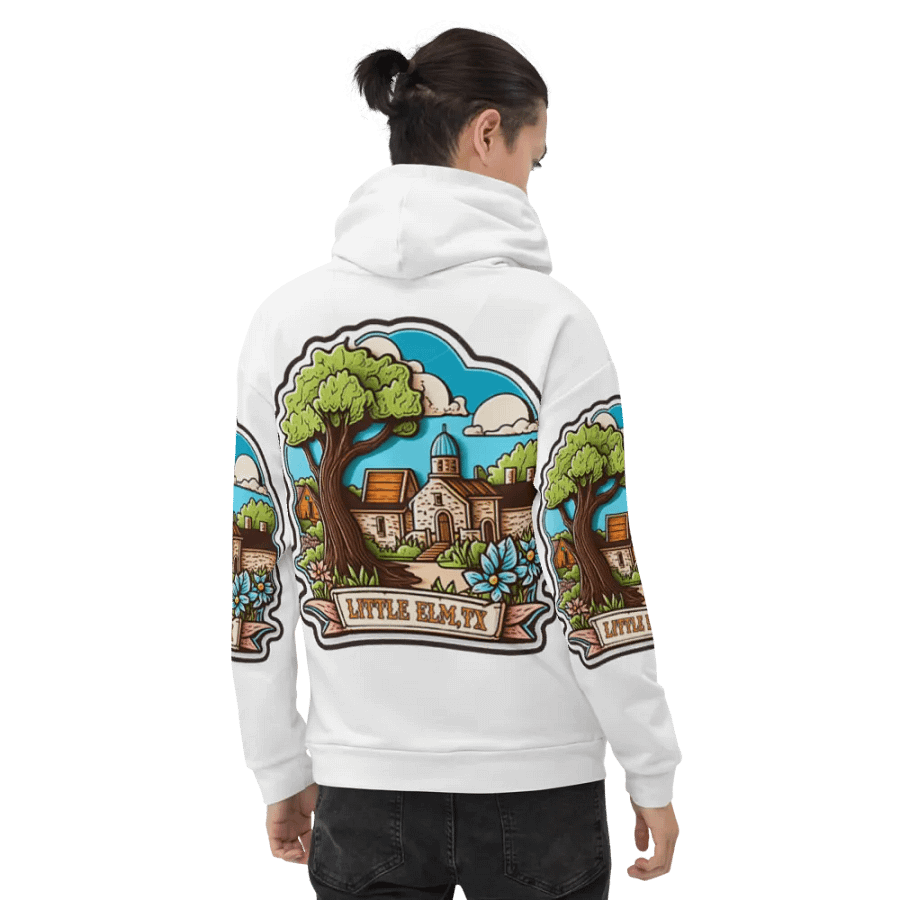 Little Elm Texas All-Over Scenic Hoodie product image (12)