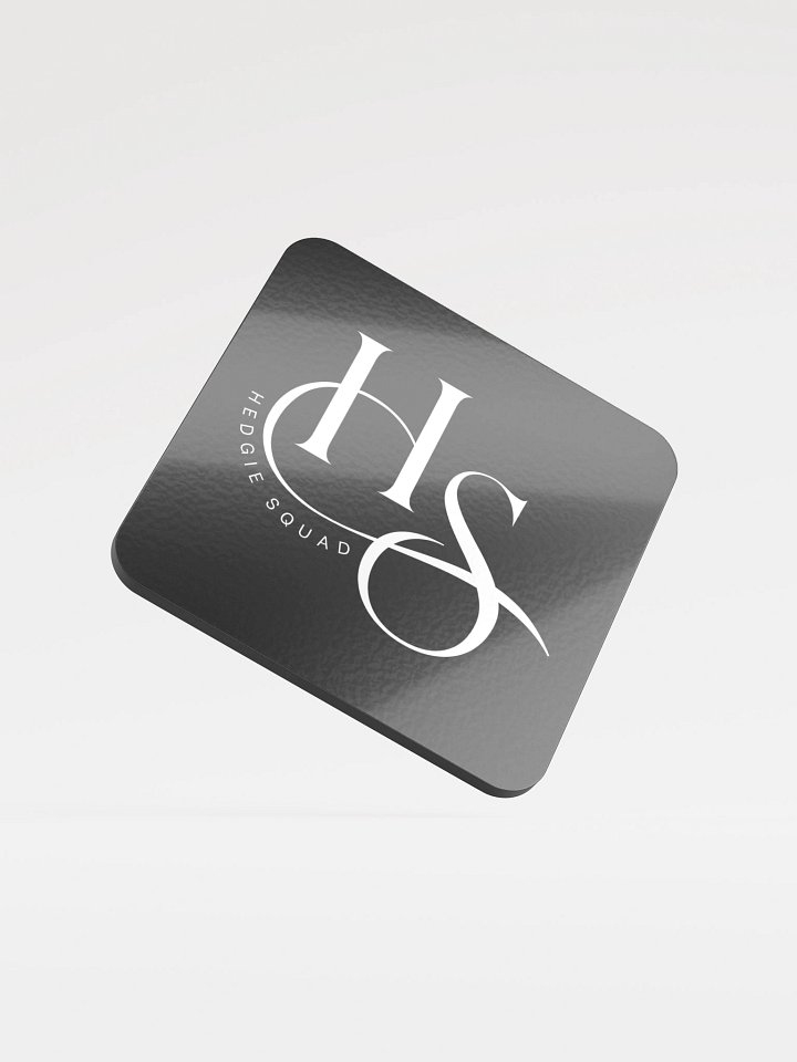 Hedgie Squad black coaster product image (1)