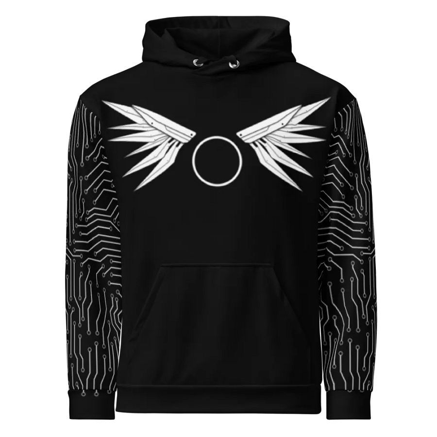 Mecha Warrior Hoodie - Black/White product image (1)