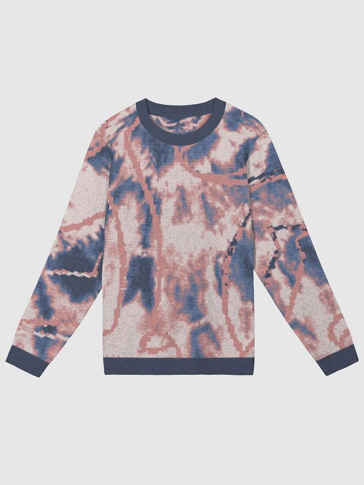 Maglia girocollo tie-dye con motivo astratto product image (3)