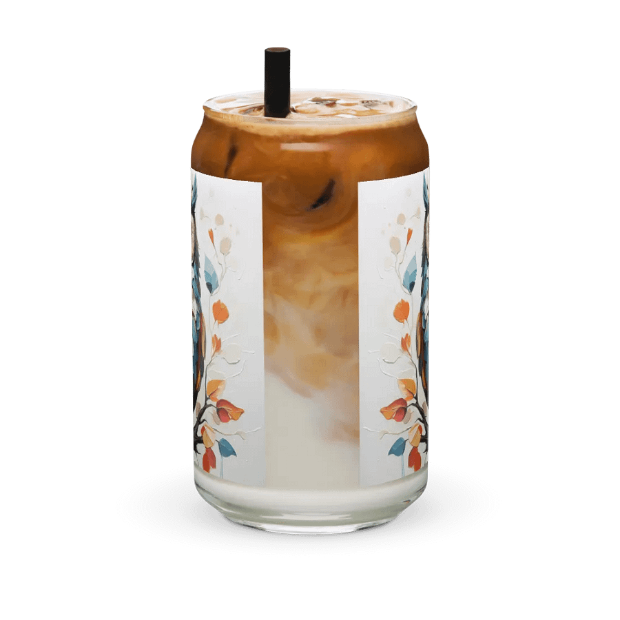 Radiant Feathers Glass Can Sipper product image (11)