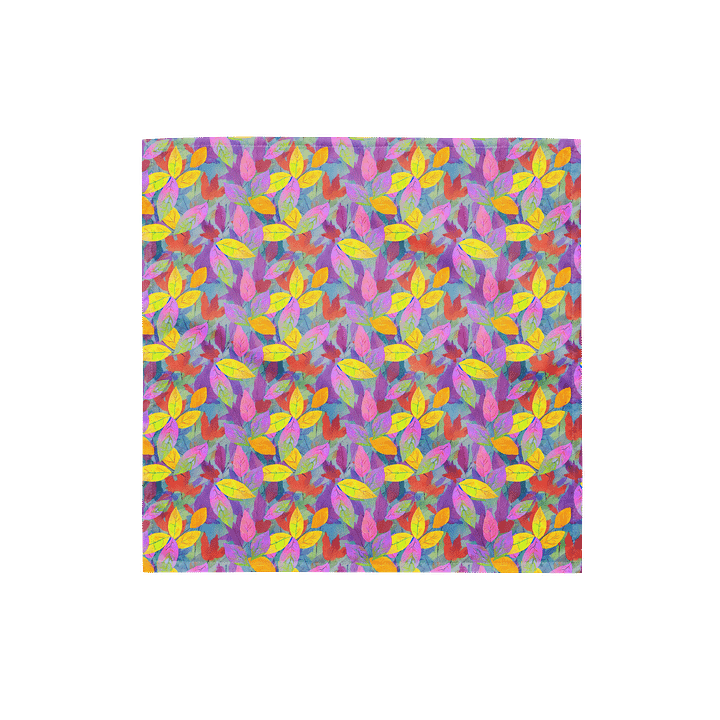 Yellow Pink Leaves Bandana product image (1)