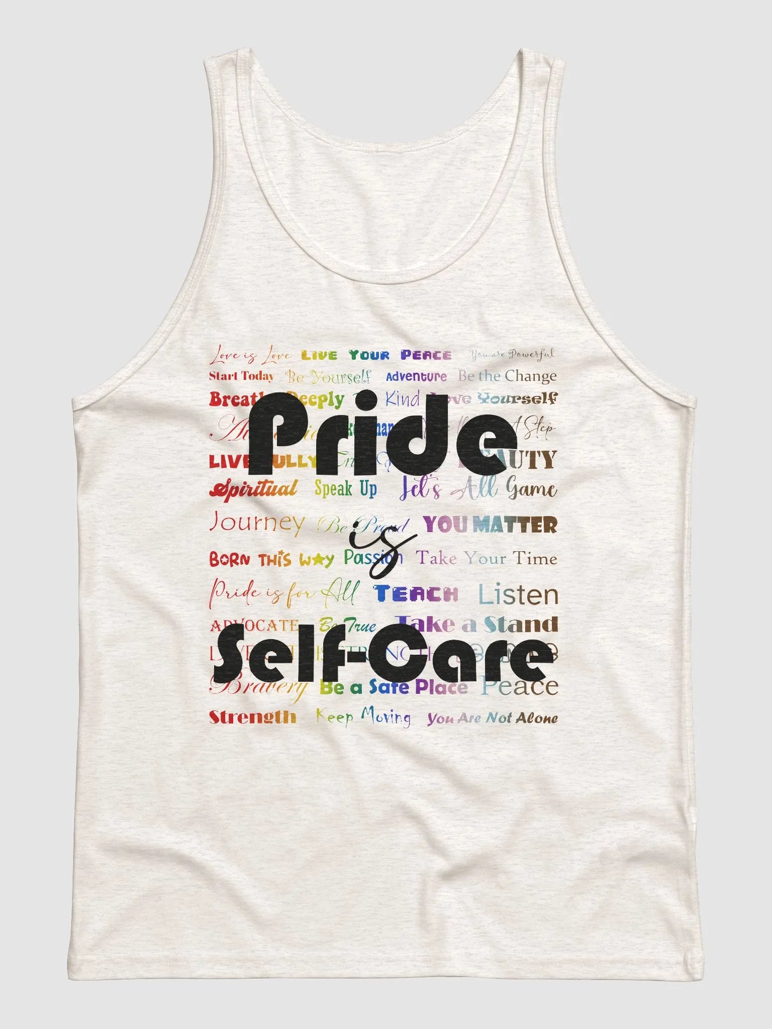 Pride is Self Care Tank Top (Light Colors) product image (3)