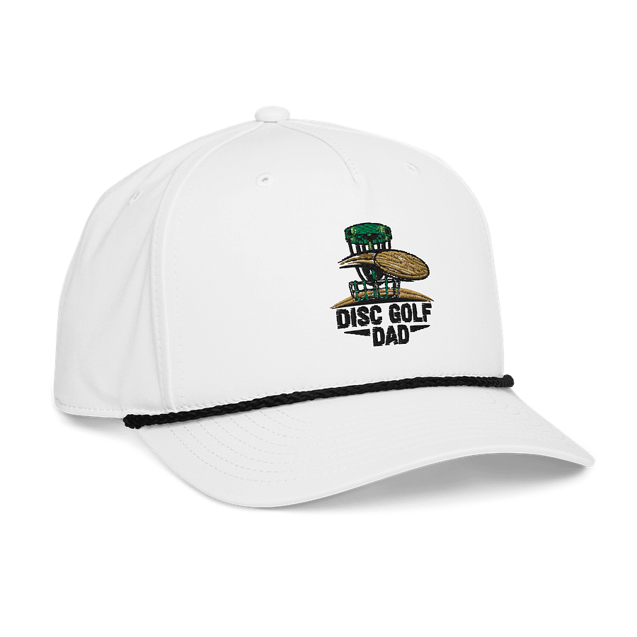 Fancy Lads White Richardson Rope Hat "Disc Golf Dad" product image (3)