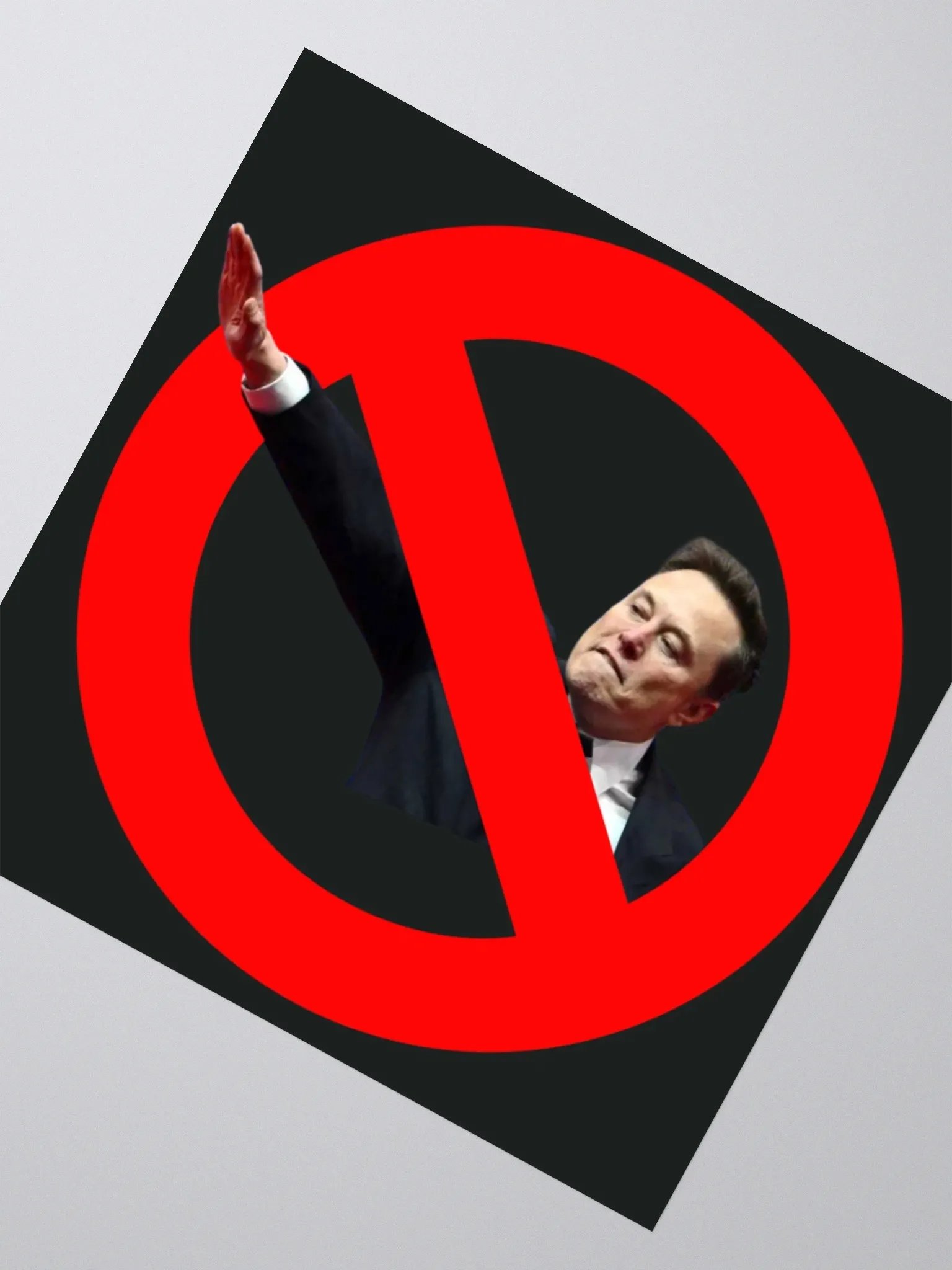 Anti-Elon Tesla Sticker. product image (2)