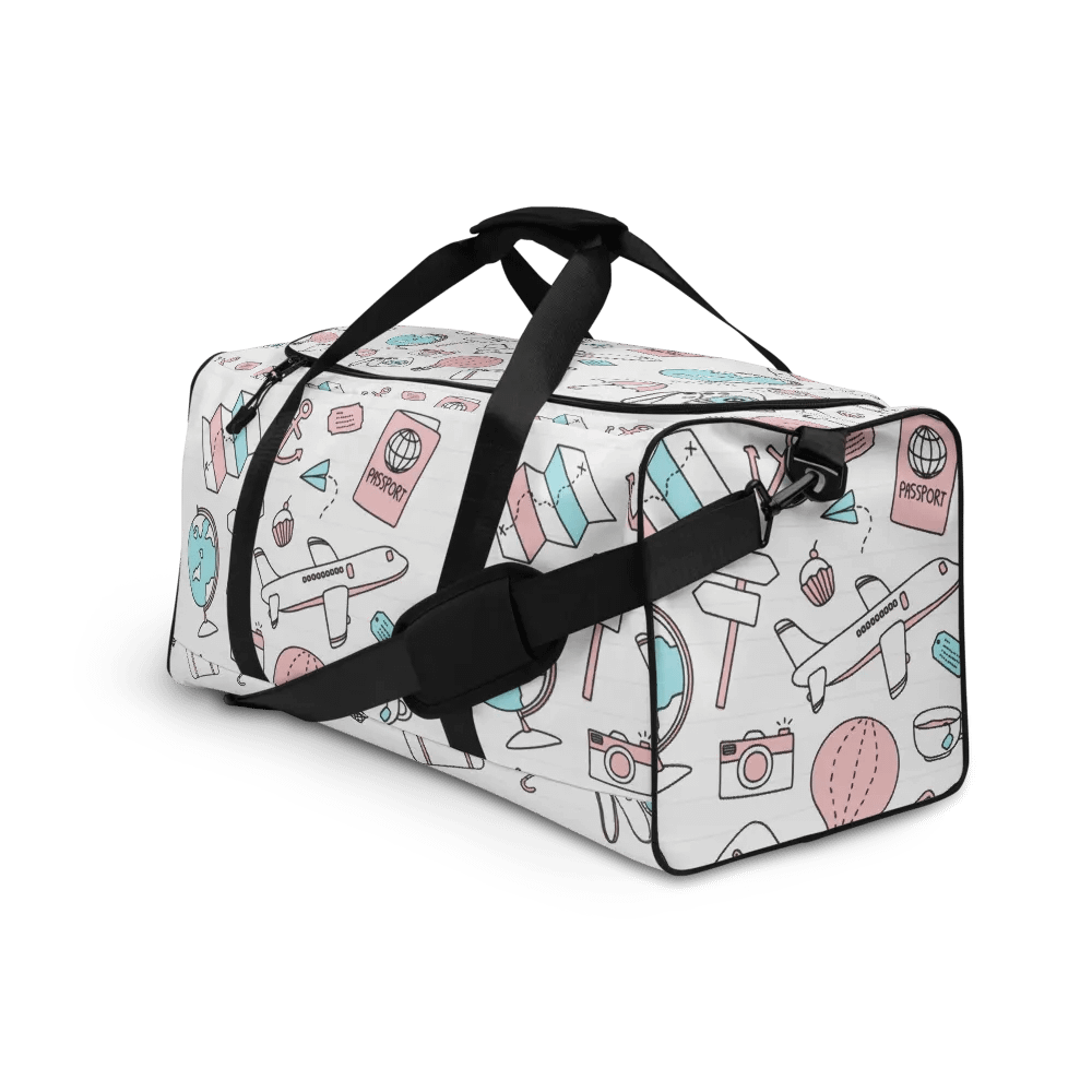 Travel Icons Canvas Duffle Bag product image (12)