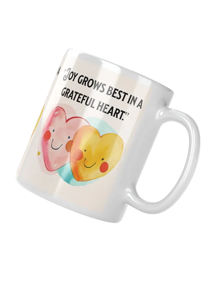 Grateful Hearts White Glossy Mug product image (2)
