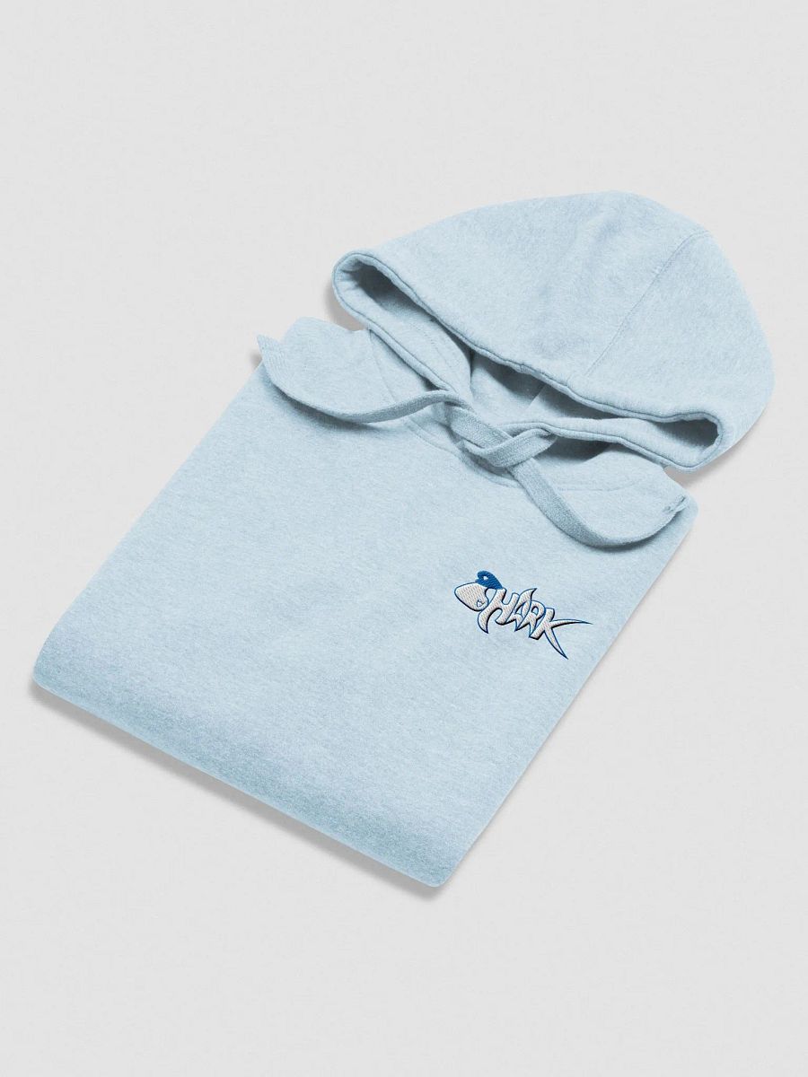 Blue Embroidered Shark Hoodie product image (28)