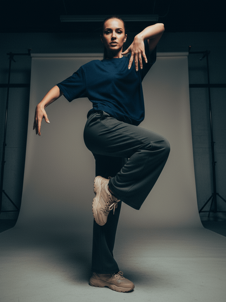 Teal Urban Comfort Wide-Leg Pants product image (1)