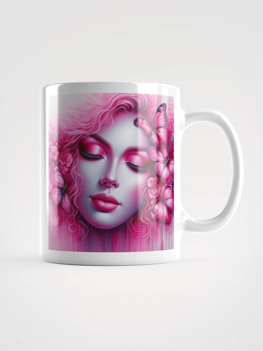 Pink Woman and Butterflies Mug product image (1)