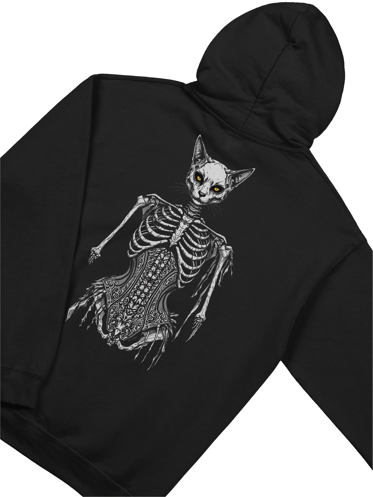 Bone Temptress – Sphynx Skeleton Cat Hoodie product image (3)