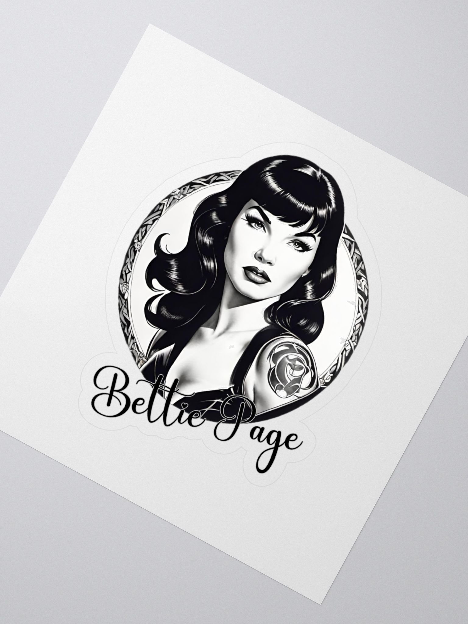 Bettie Page Absinthe Society Kiss Cut Stickers product image (2)