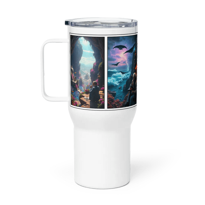 Deep Thinkers: Surrealist Vision Travel Mug product image (1)
