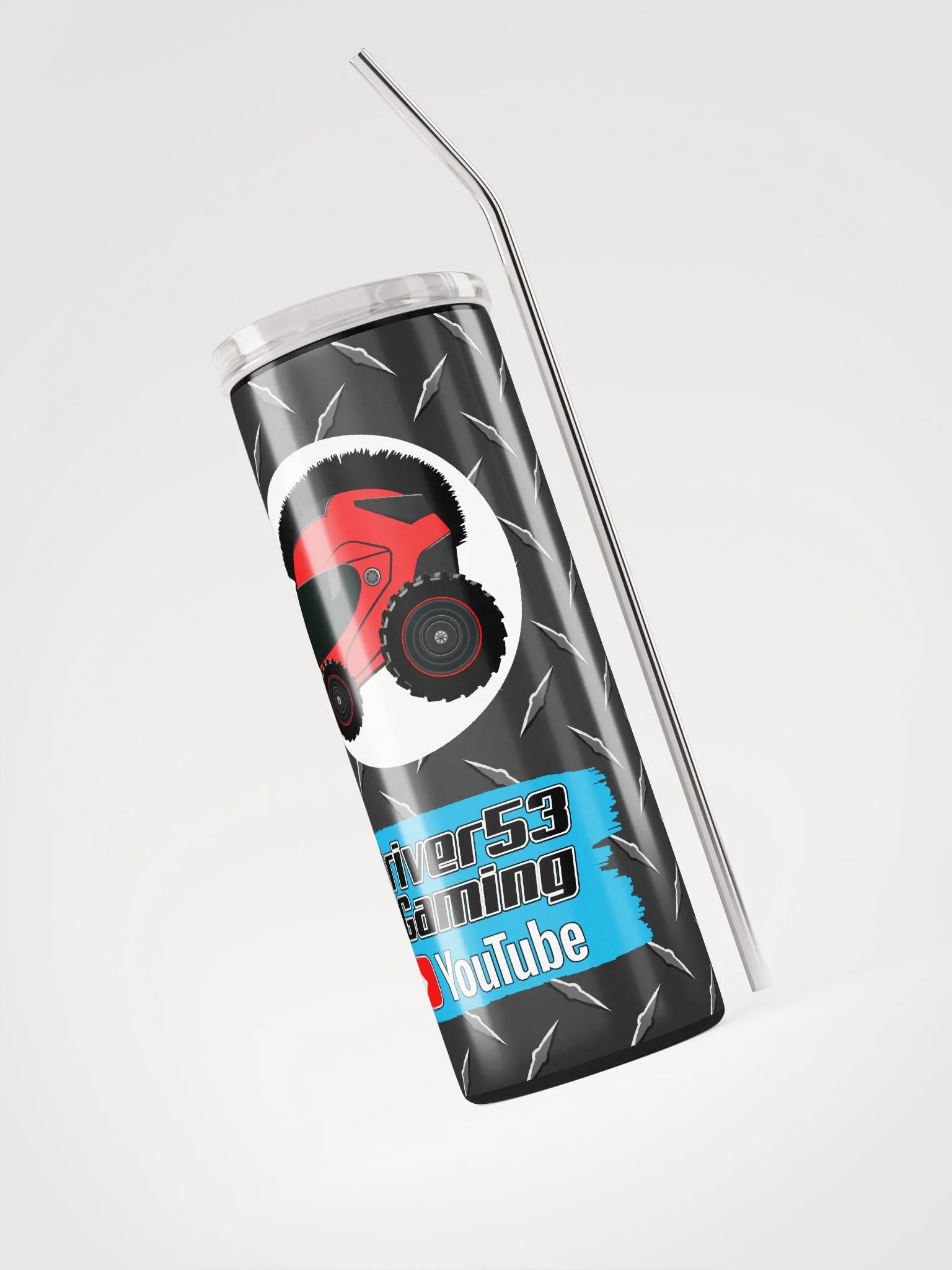 Diamond Plate Logo Stainless Steel Tumbler product image (3)