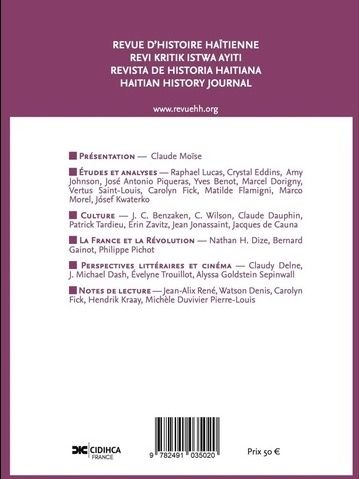 Revue d'Histoire Haïtienne N° 1 product image (2)