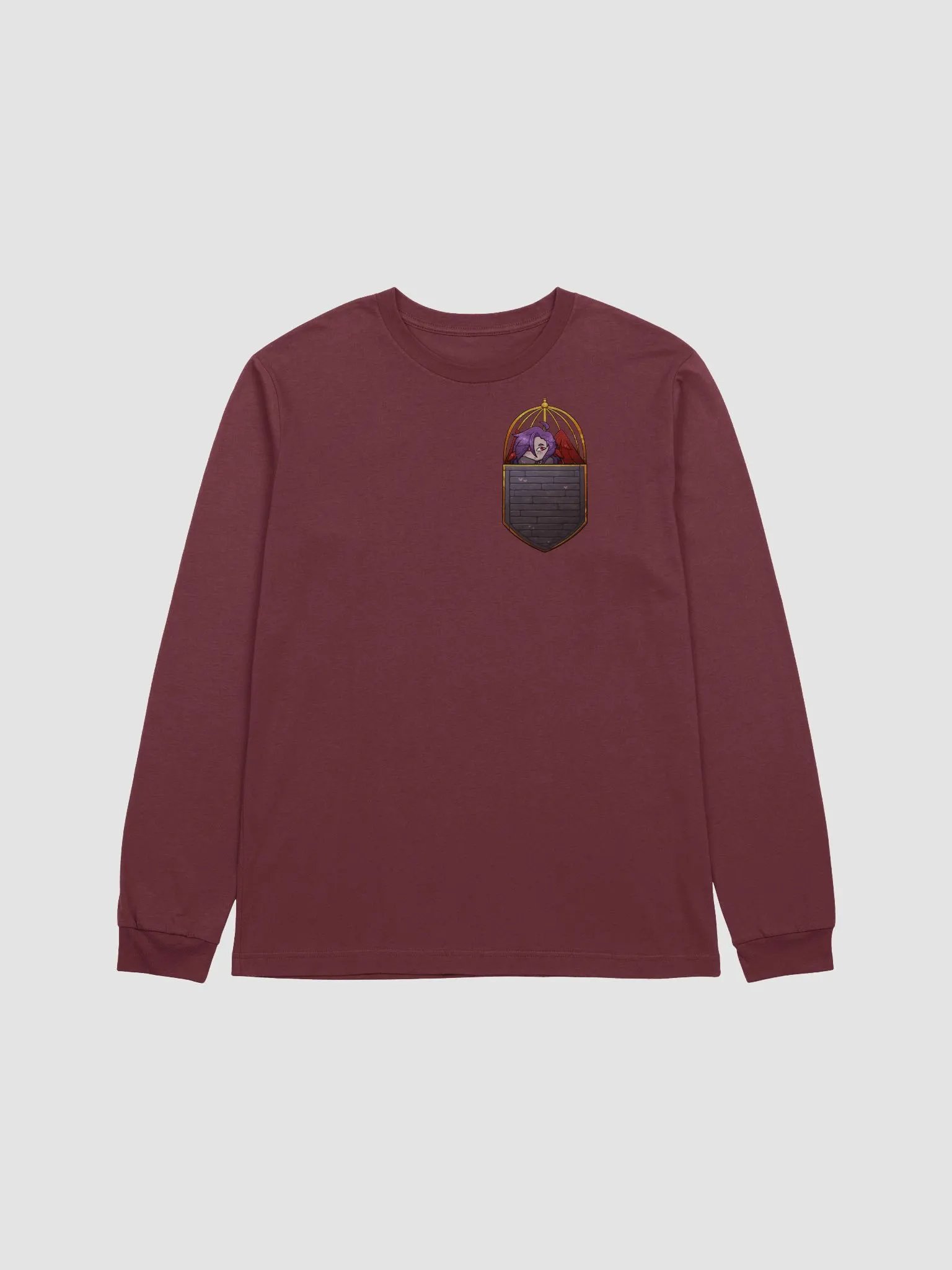 Pocket of Birdcage Long Sleeve T-Shirt product image (12)