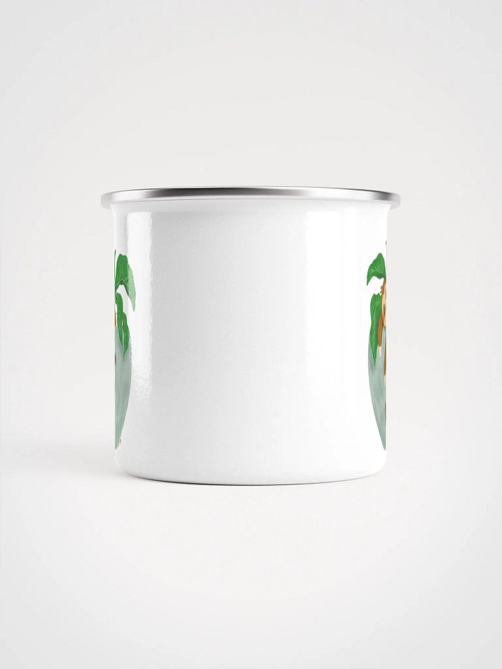 Sloth in Letter F Planter Enamel Mug product image (2)