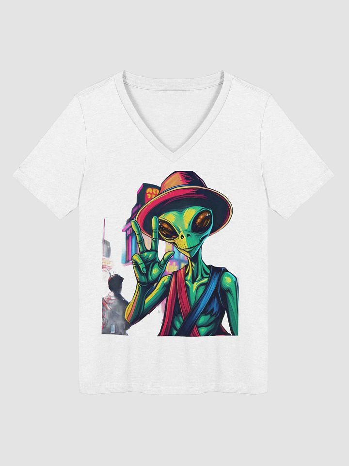 We come in peace! Serenity V-Neck: Women's Relaxed T-Shirt product image (1)