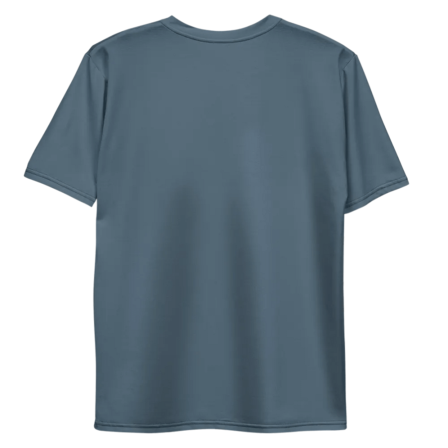 Plain Dark Greyish Blue Soft Summer Men's Crewneck Polyester Heavyweight Premium T-Shirt by Treasure Pie product image (10)