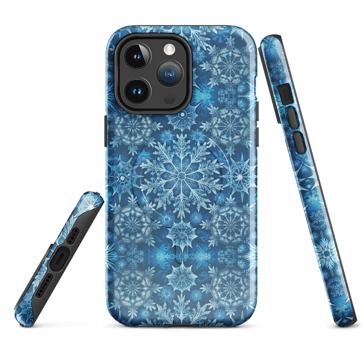 Blue Frosty Snow Flakes Case for iPhone® product image (4)