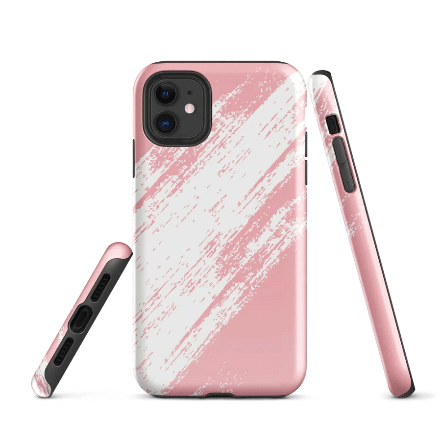 Dynamic Pink Brush Strokes iPhone® Tough Case product image (1)