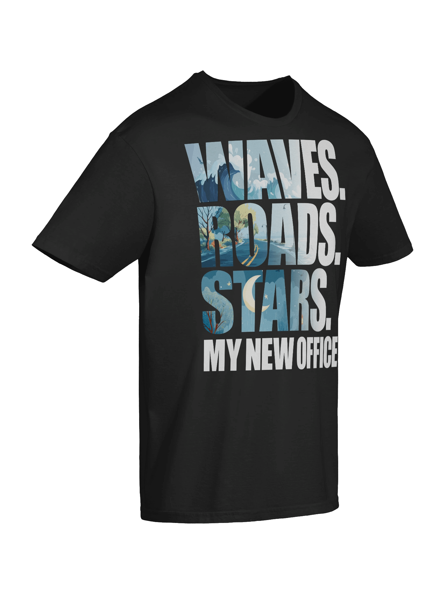 🌊🛣️⭐ My New Office Waves Roads Stars product image (8)