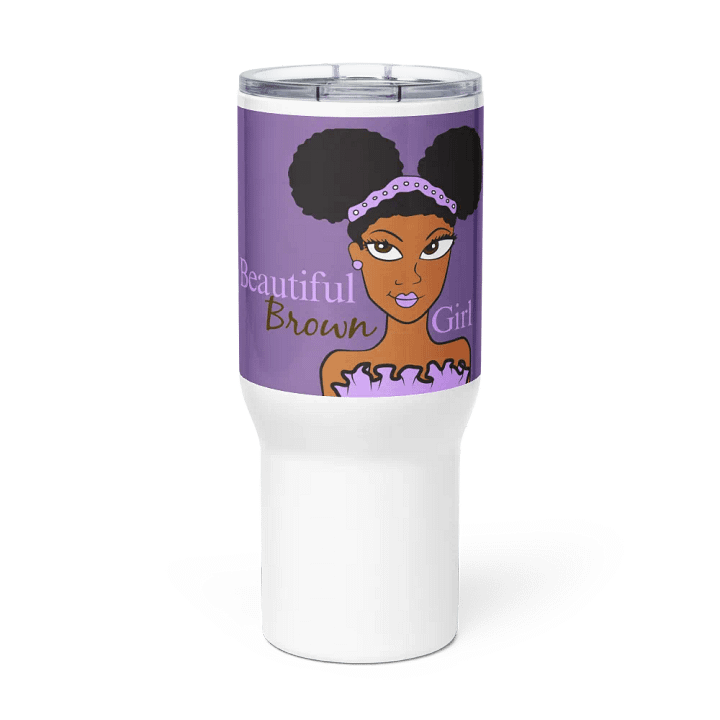 Beautiful Brown Girl Travel Mug - Cinnamon product image (2)