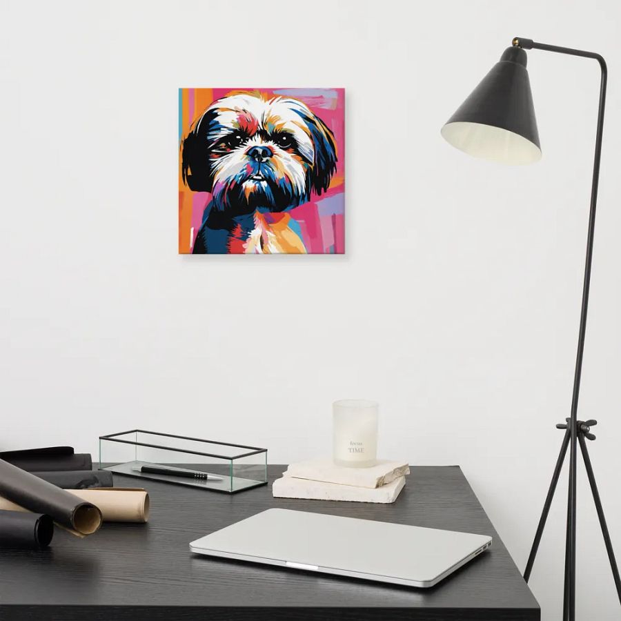 Colorful Shih Tzu Wall Art #545 product image (5)