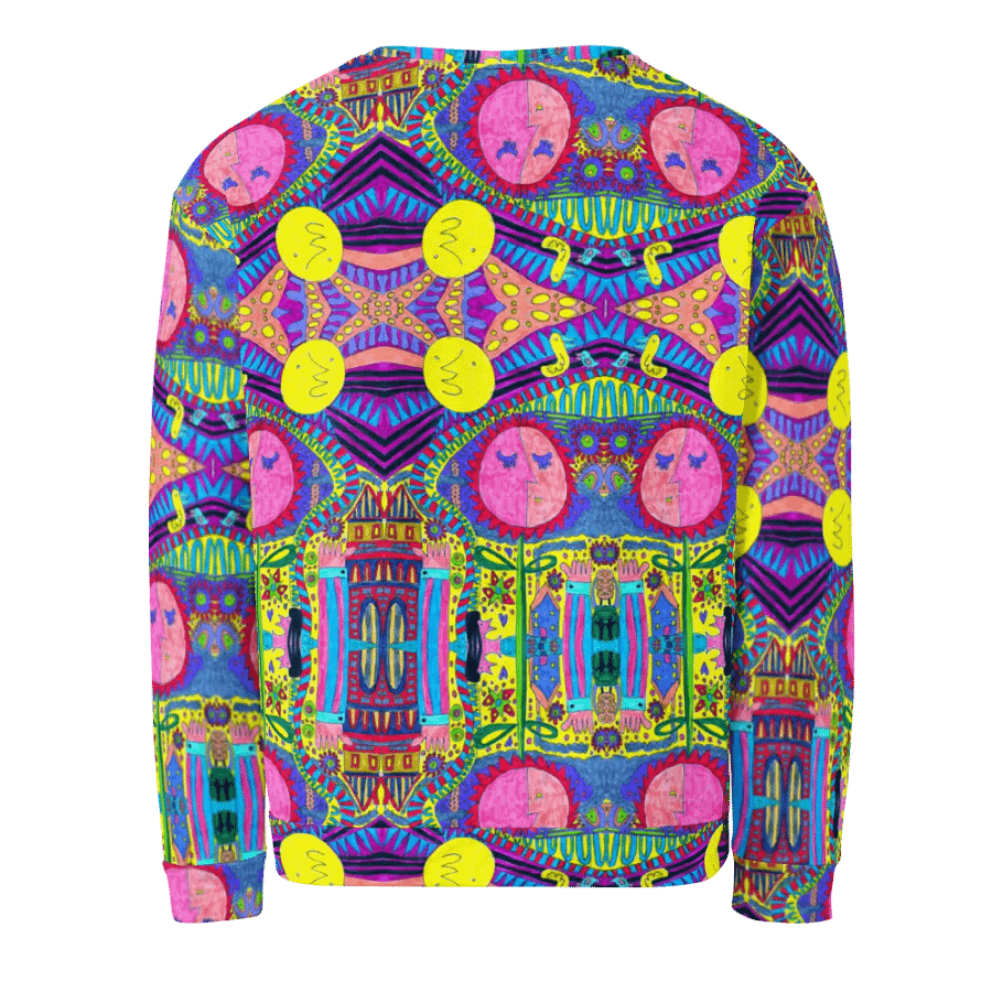 Abstract Surreal Doodle Landscape Mirrored Sweatshirt product image (6)