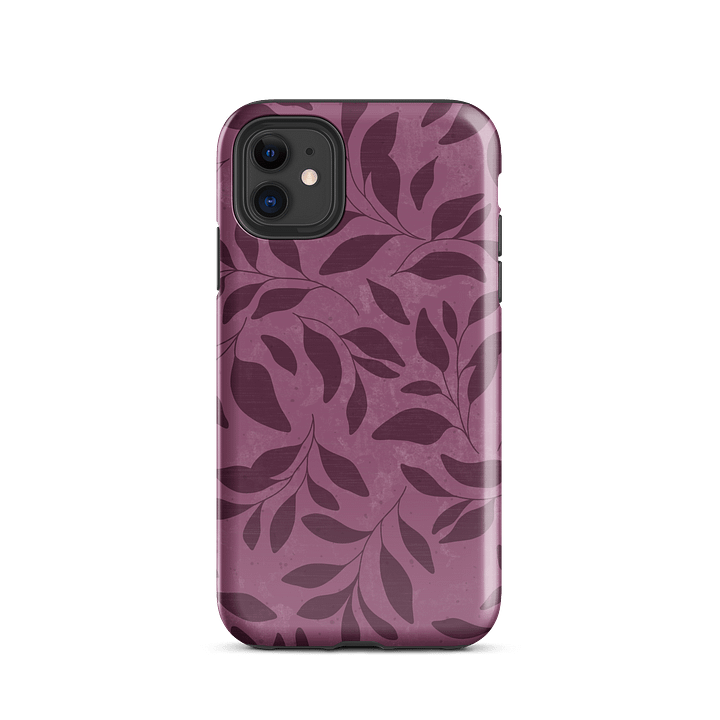 Midnight Foliage Magenta Tough Case for iPhone product image (2)