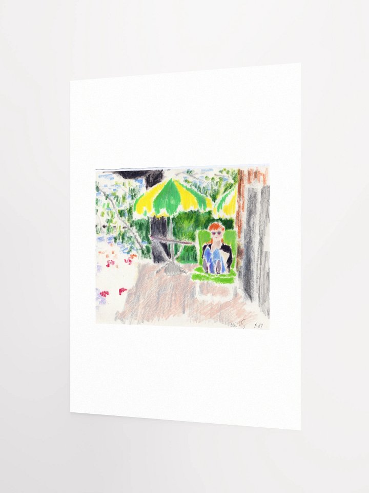 Sandra writing 09.87 Print product image (2)