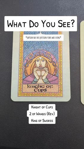 These cards fell out while I was shuffling, asking loosely about the weekend ahead.

I'm just practicing and vibing—what do y...