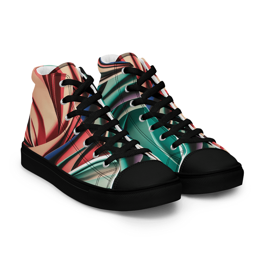 Graphic Grove Women's High-Top Canvas Shoes - Abstract Art Design, Vibrant Colours, Comfortable Fit product image (8)