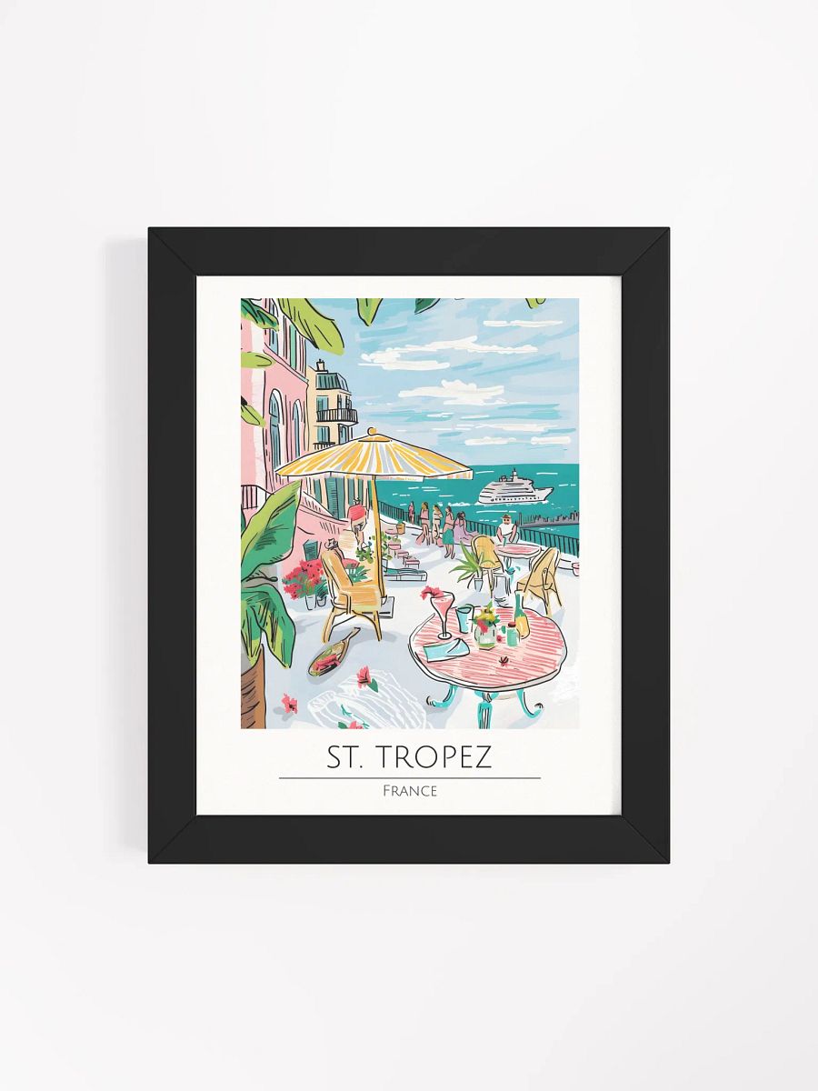 St. Tropez France Framed Travel Poster product image (1)