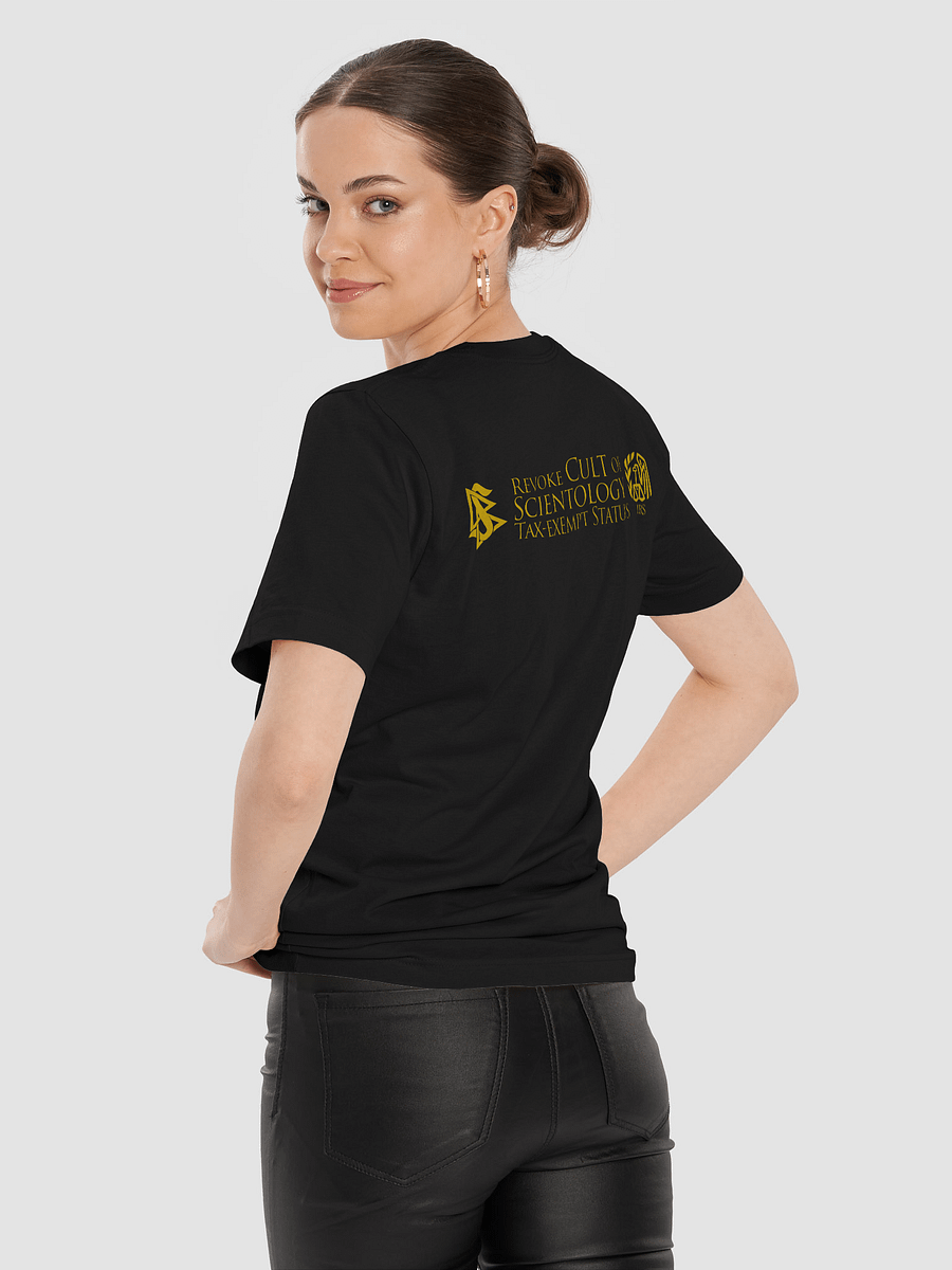 'THE WAY TO LOWER CONDITIONS' (Gold on Black) T-SHIRT product image (9)