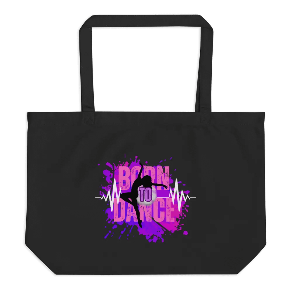 Born to Dance Her Silhouette Rectangular Tote Bag product image (1)