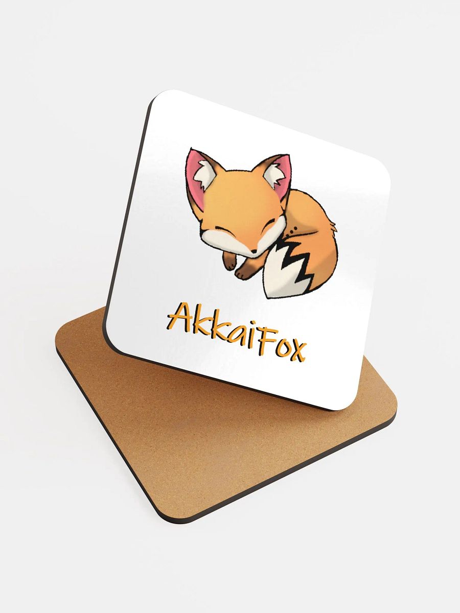 Sleepy Fox Corked Coaster product image (6)
