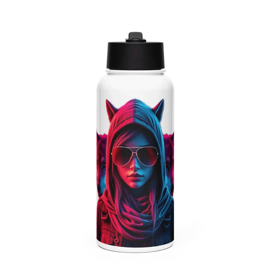 Varenikki Logo Stainless Steel Water Bottle with Straw Lid product image (1)