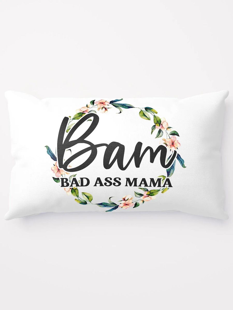 'Floral Bad A** Mama' All-Over Print Pillow product image (9)