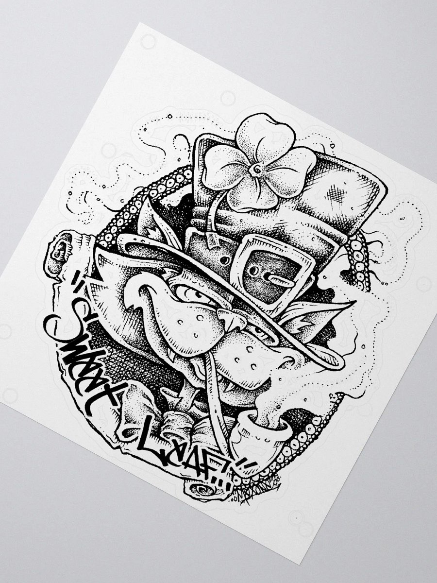 Sweet Leaf Cat Kiss Cut Sticker product image (2)