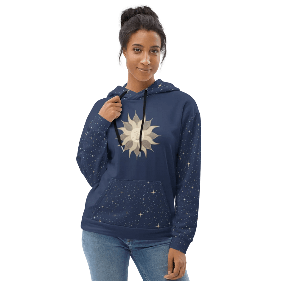 Mystic Sun Starry Night Sky Hoodie product image (5)