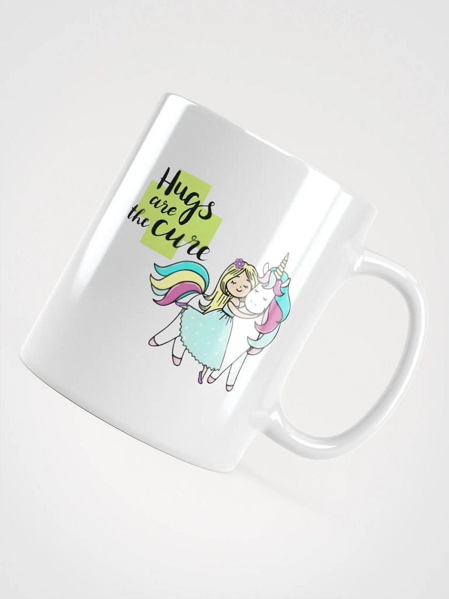 White Glossy Mug Unicorn & Little Girl product image (4)