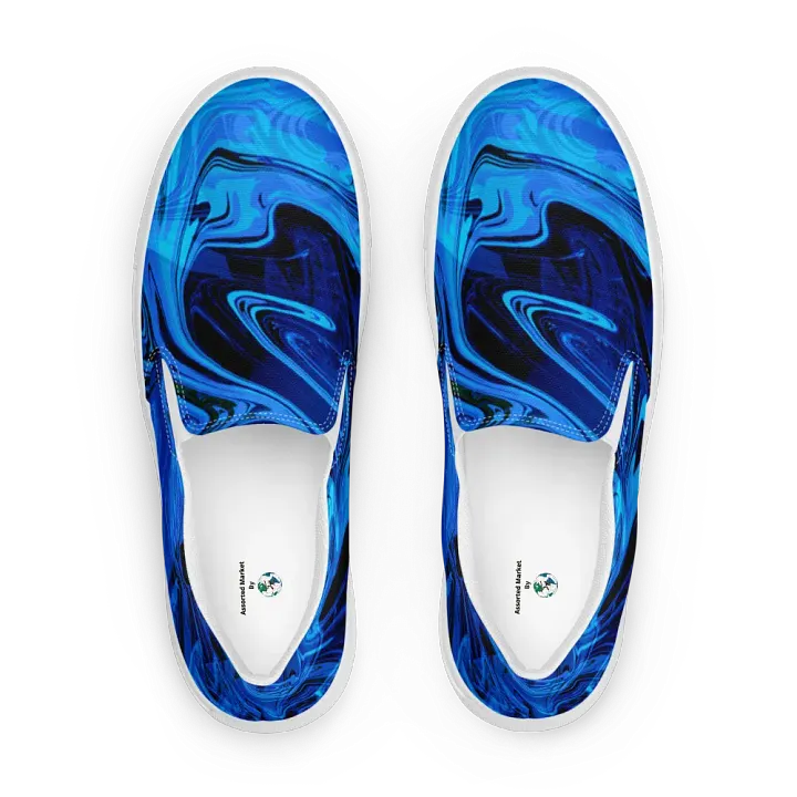 Abyssal Swirl Women's Slip-On Canvas Shoes | Womens Slip-Ons product image (1)