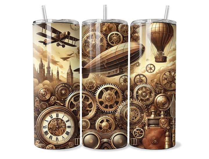 Steampunk Adventure Tumbler - 20oz Stainless Steel product image (1)