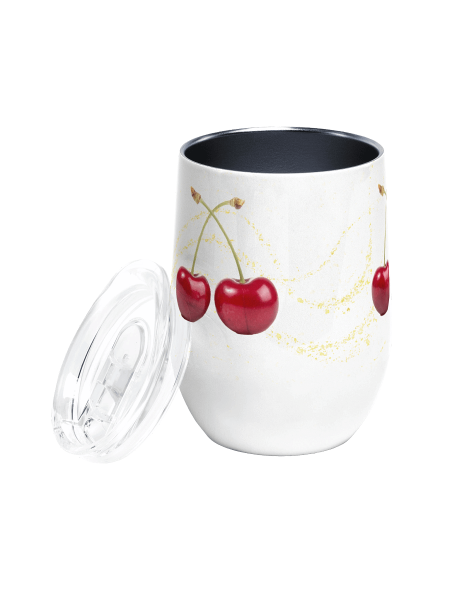 Cherry Glitz Wine Tumbler gift for trendy ladies girls moms colleagues product image (2)