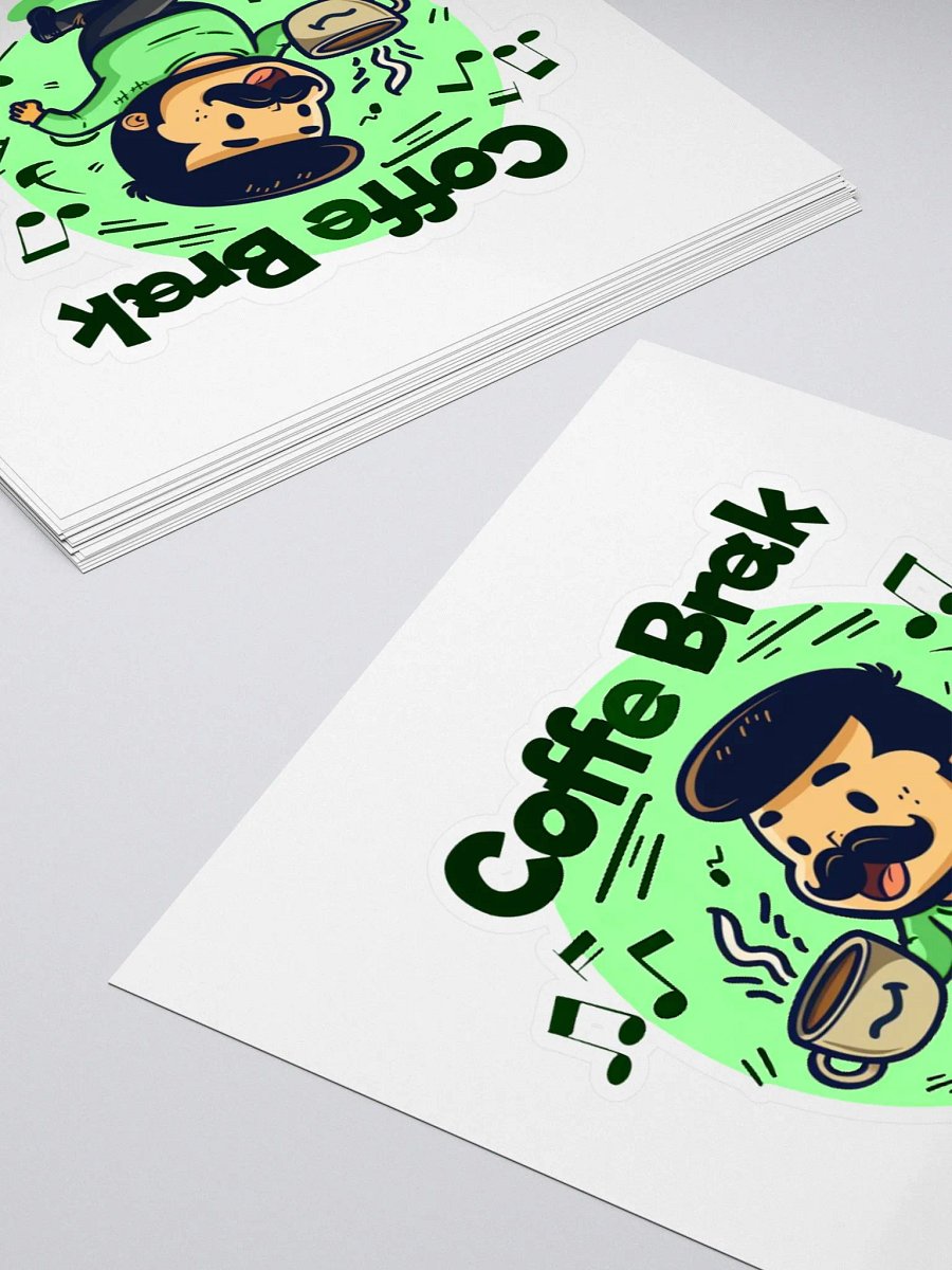 Coffee Break Green Sticker product image (16)